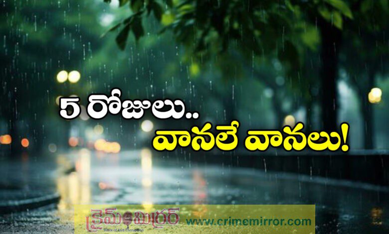 Rain Alert in Telangana IMD Issues Yellow Warning For Next 5 Days