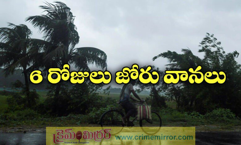 6 days rainfall forecast for all the cities and states of India