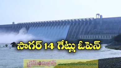 Fourteen crest gates of Nagarjuna Sagar dam lifted