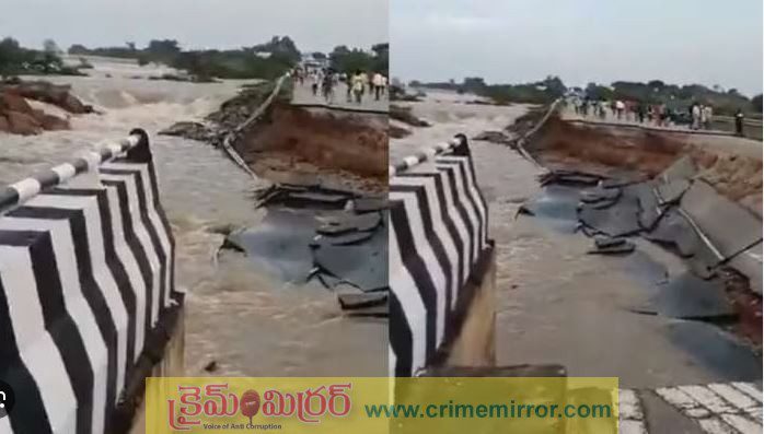 కొట్టుకుపోయిన-హైదరాబాద్–శ్రీశైలం-హైవే