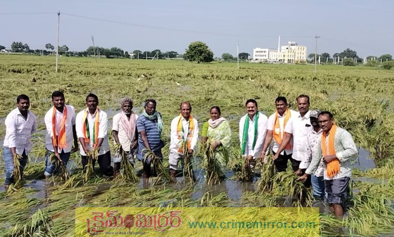 నష్ట పోయిన రైతులకు ఎకరాకు 40 వేలు ఇవ్వాలి