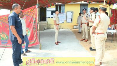 నామినేషన్ కేంద్రాలను పరిశీలించిన ఎస్పి శరత్ చంద్ర పవార్..!