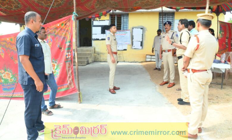 నామినేషన్ కేంద్రాలను పరిశీలించిన ఎస్పి శరత్ చంద్ర పవార్..!